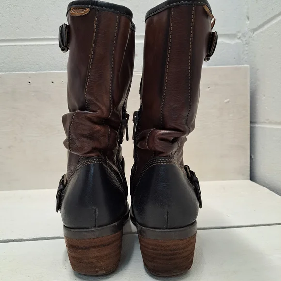 PIKOLINOS Cuero/Leather Brown Vicar Boots Made in Spain Women's Size 7.5US Or 38 - Picture 3 of 9